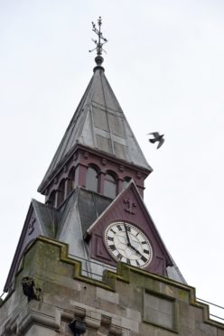 The Nairn Courthouse which is to have major works and repairs to its tower and steeple.