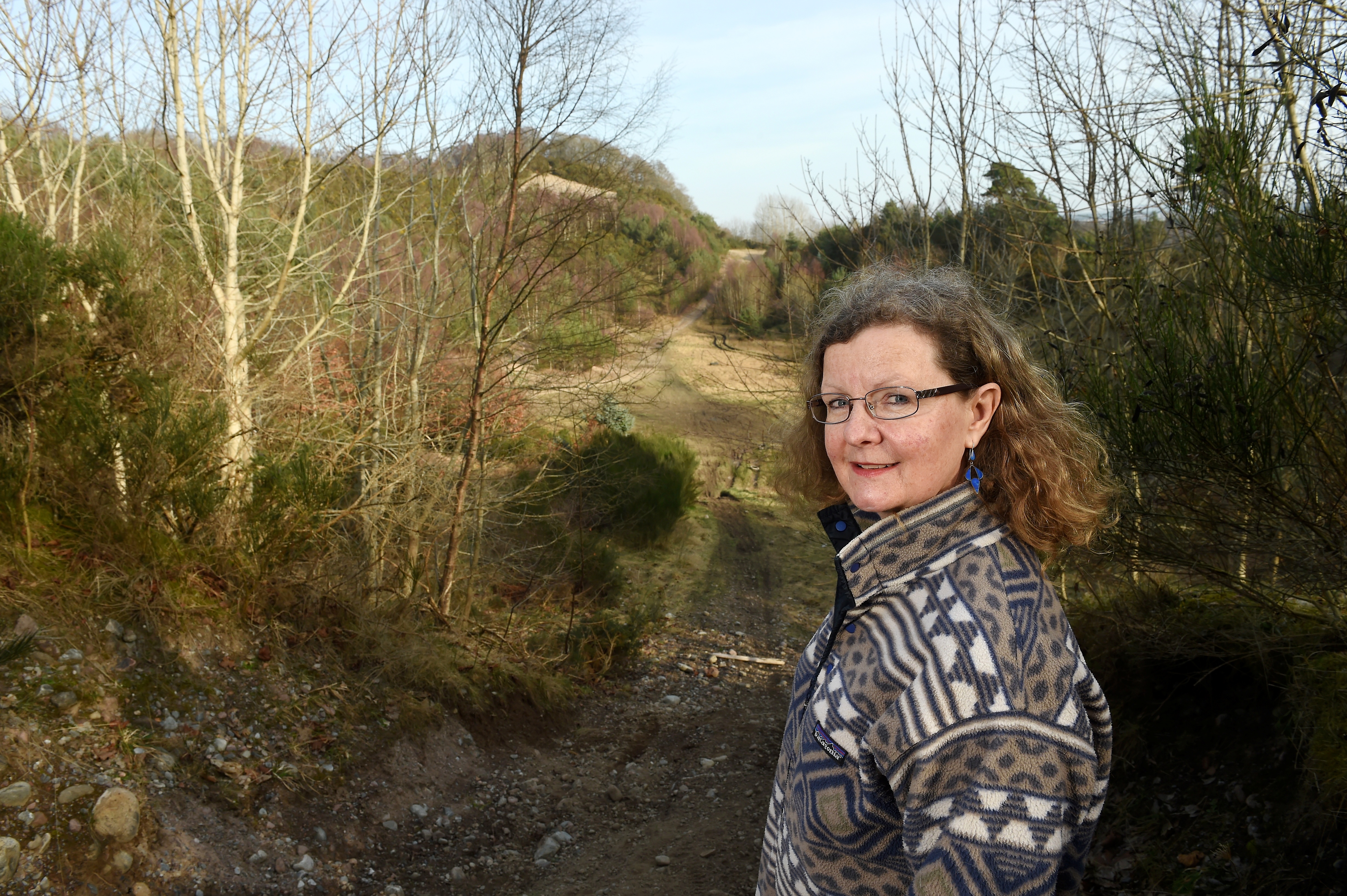 Helen Morgan, Project Manager of the Inverness Adventure Centre Association photographed in the former Torvean Quarry which the group hope to convert to a ski area.