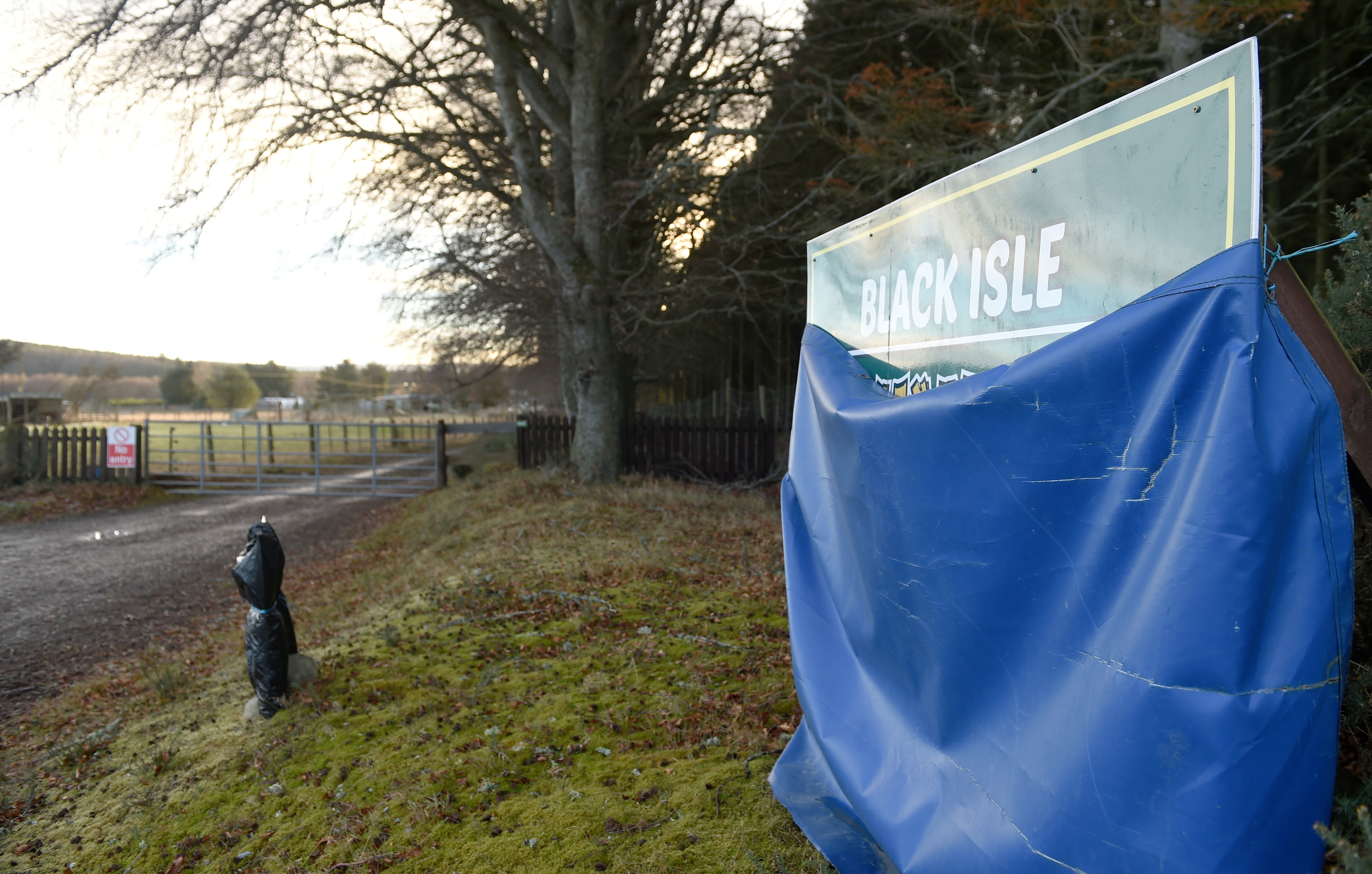 The now derelict Black Isle Wildlife Park which is to be rebuilt as a holiday complex.