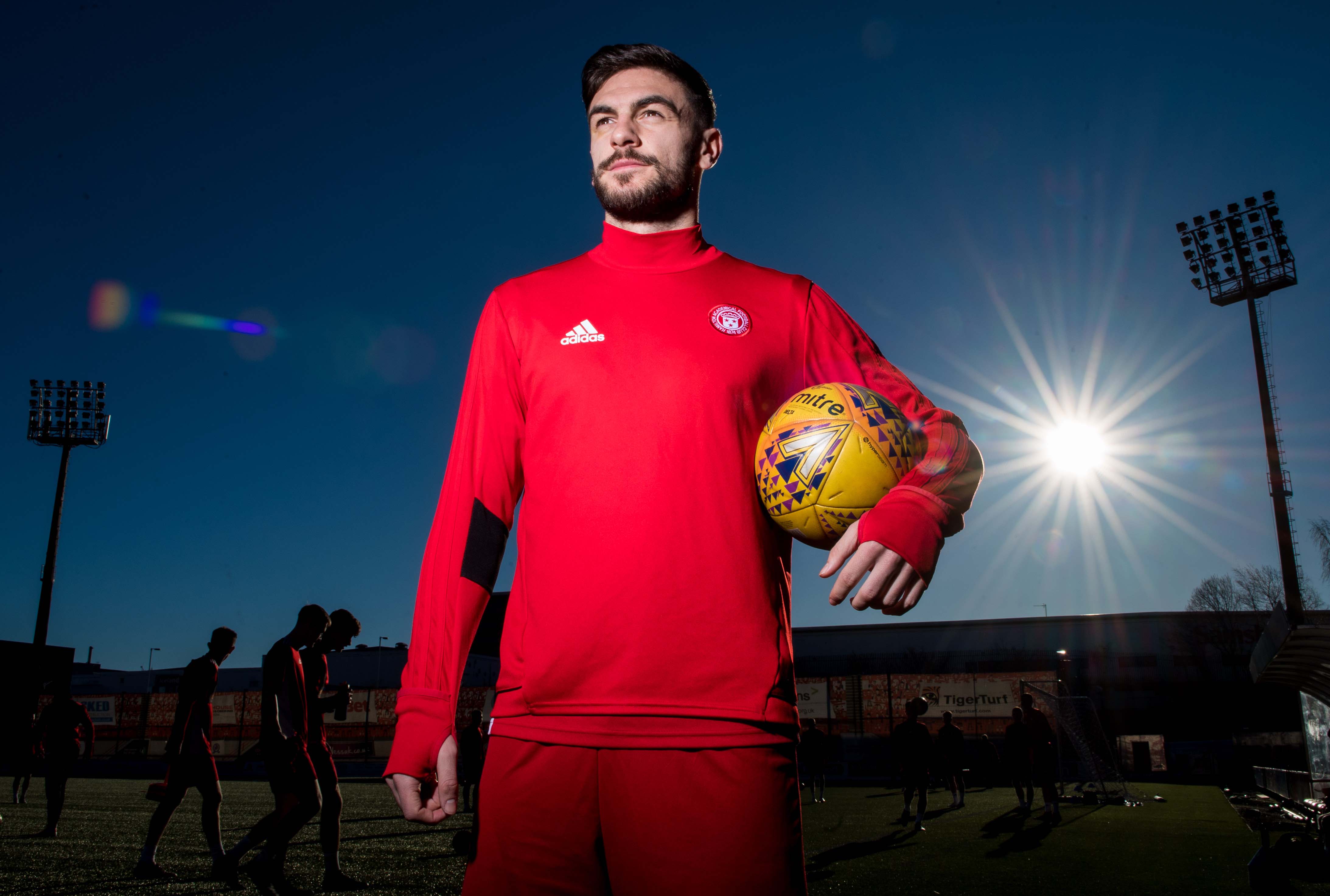 George Oakley made his debut for Hamilton Accies on Saturday.
