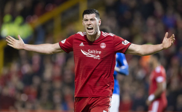 Scott McKenna was sent off against Rangers last night.