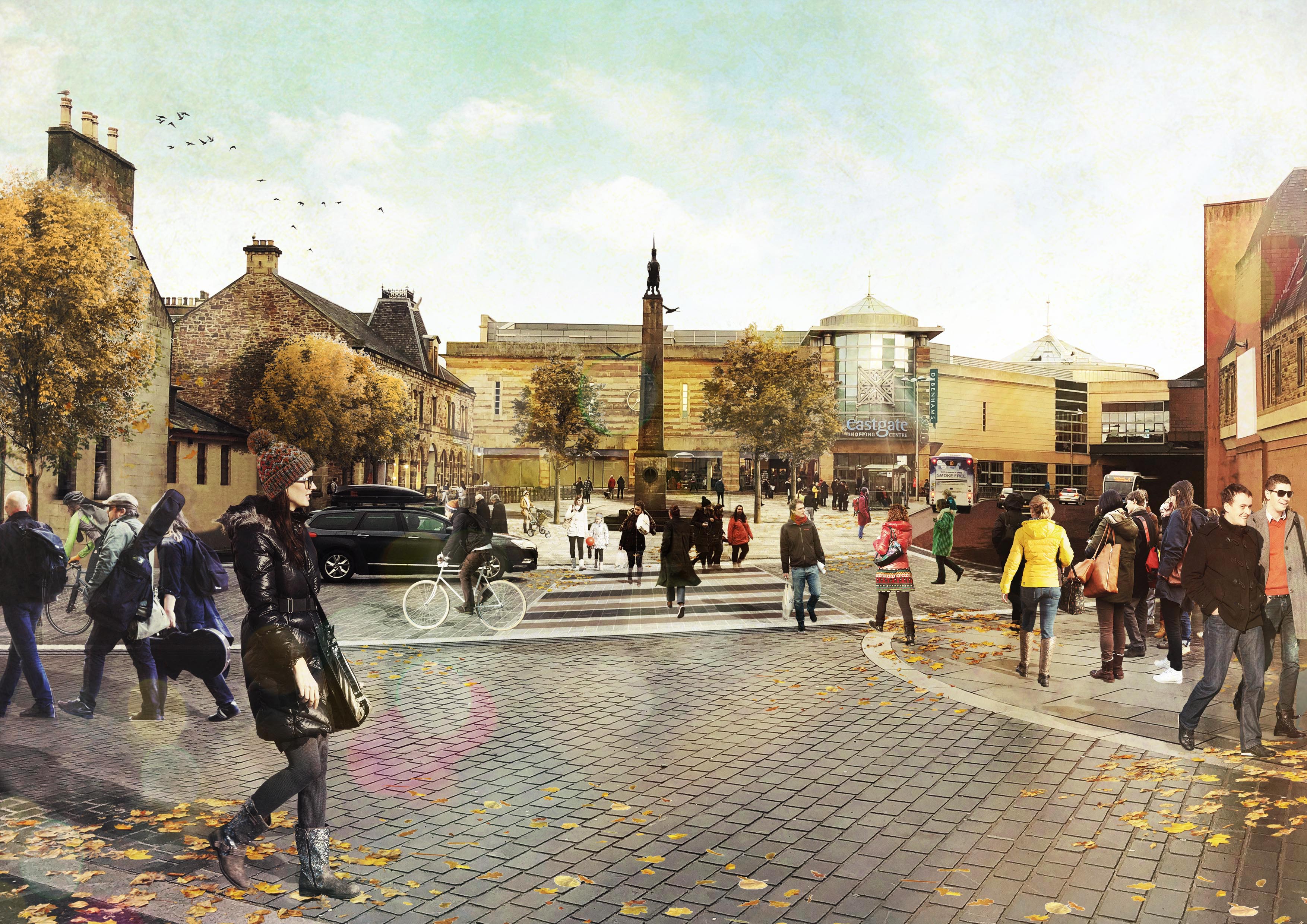 Artist impression showing what Accessing Inverness may look like after its £3-£6 million facelift.
