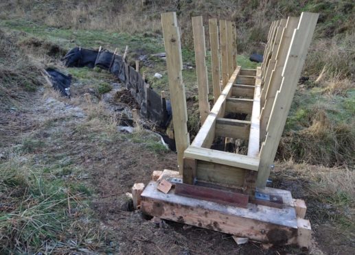 New footbridges for the walk from the Gardenstown Seatown beach up to St John’s Kirkyard
