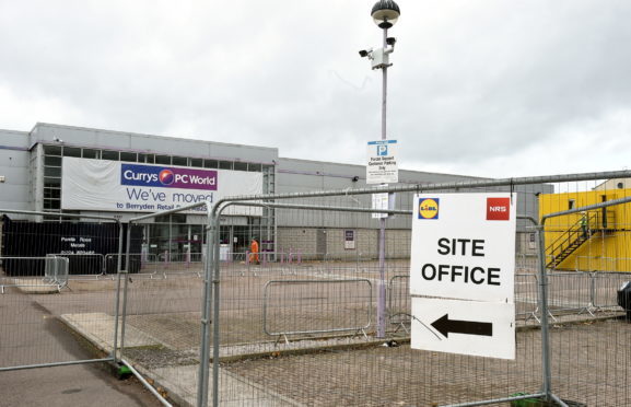The site before Lidl commenced renovation work