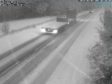 Snow on the A96. Picture by Traffic Scotland.