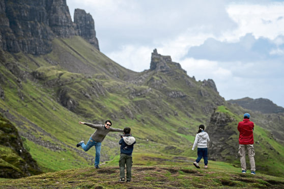 Quiraing on the Isle of Skye.