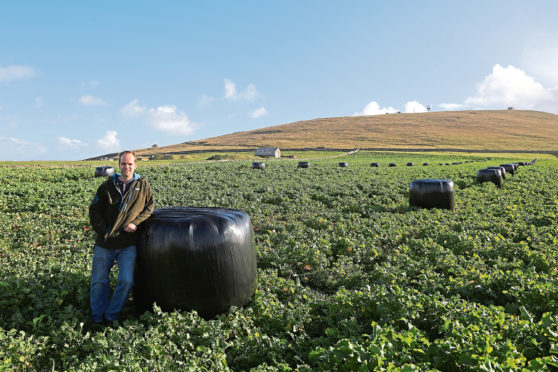 Shetland farmer Jamie Leslie