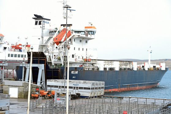 Up Helly Aa, Lerwick, Shetland: locator of Lerwick. In the picture is the Lewick terminal. 

Picture by Jim Irvine  25-1-16

freight boat Helliar