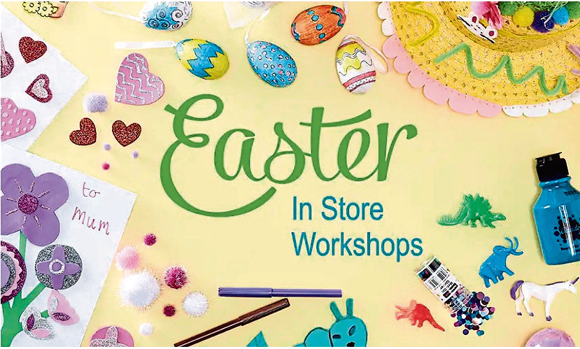 Easter workshops are available for your youngsters