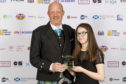 Modo director Martin Danziger and youth cafe volunteer Megan McGonigle at the Youthlink 2019 National Youth work awards
 

Picture: Alan Rennie