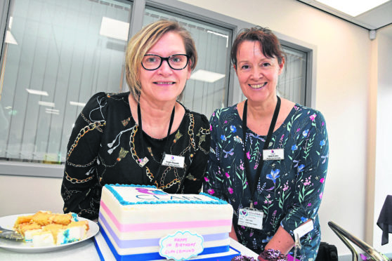 Angie Howarth (left), area support services co-ordinator, and Karen Fulton, local support co-ordinator.