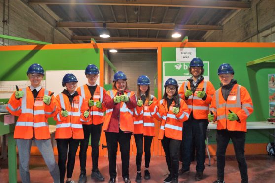 Pupils were given hands-on experience
