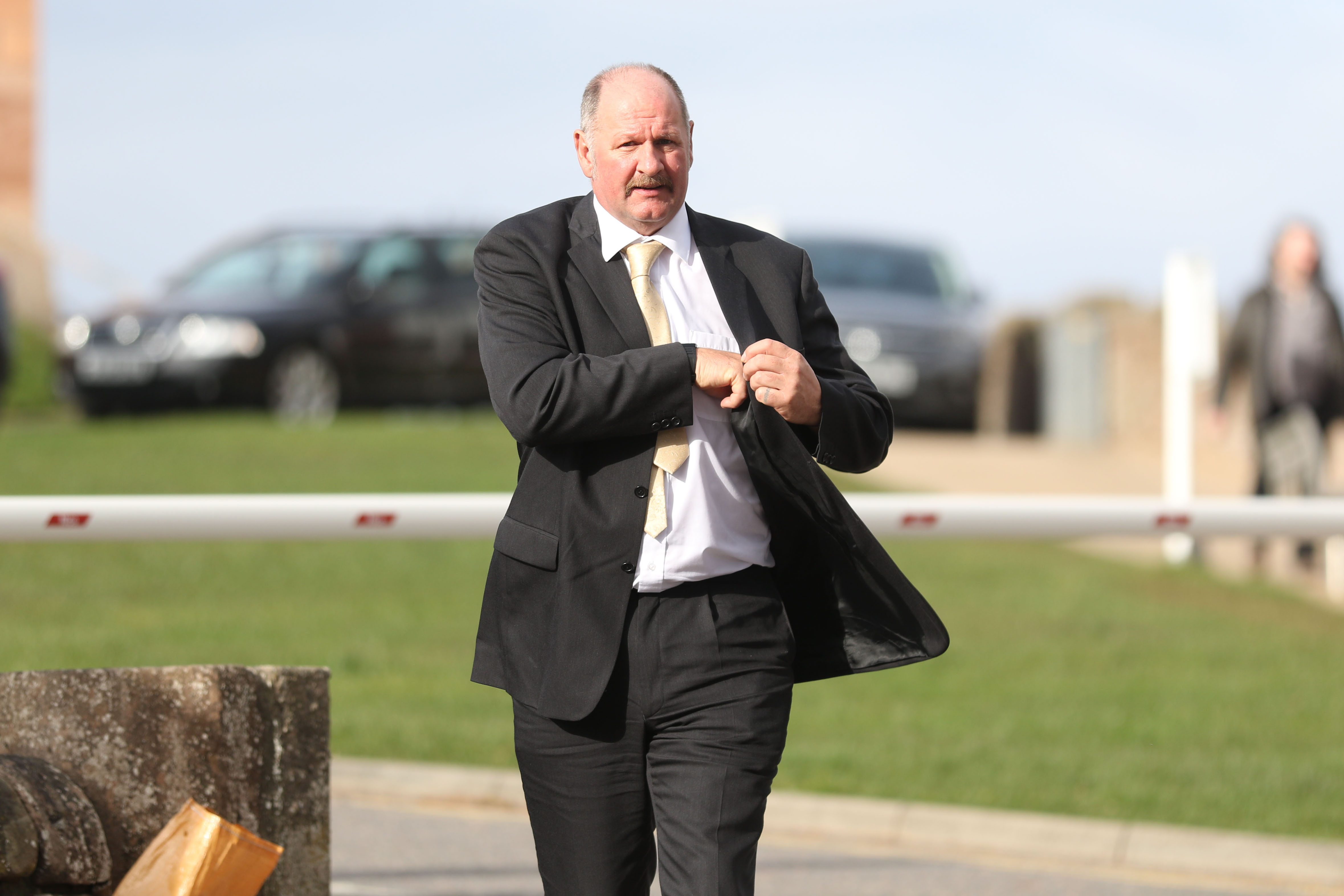 David Carey leaving Inverness Sheriff Court