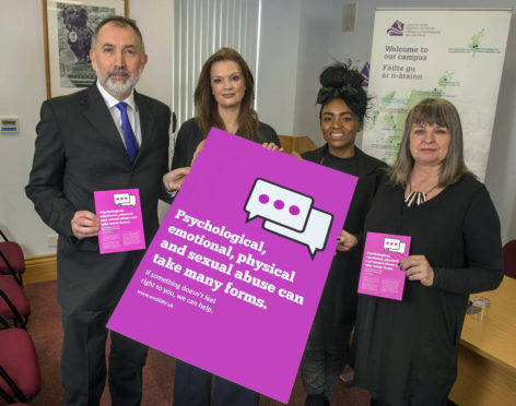 Dr Iain Morrison (University of the Highlands and Islands), Fiona Drouet (Emily Test), Shuwanna Aaron (NUS Scotland) and Anni Donaldson (University of Strathclyde)