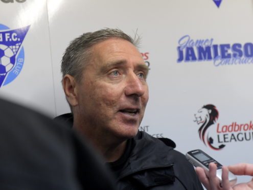 Peterhead manager Jim McInally.