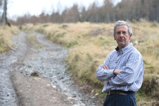 Andrew Bradford on the Kincardine Estate at Kincardone O'Neill.