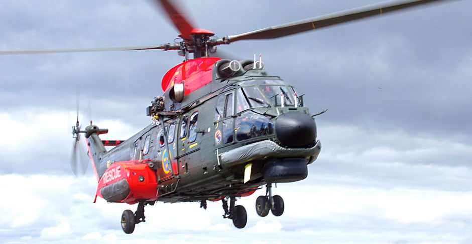 Super Puma Rescue Helicopter.