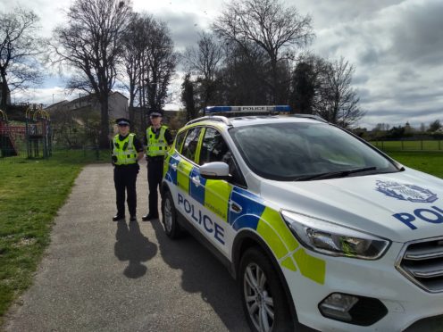 Police in Forres have stepped up patrols in the town.