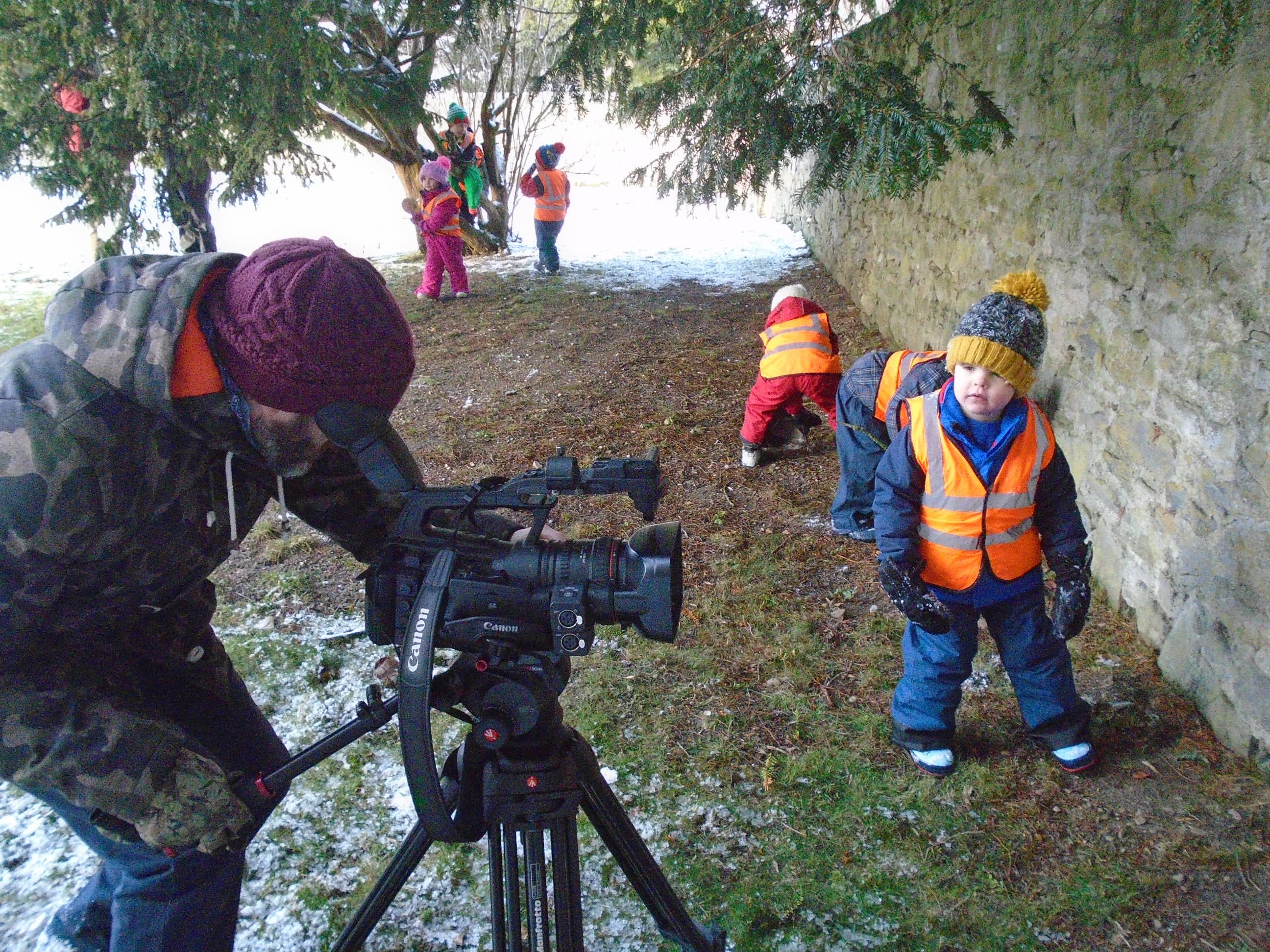 Students from Tomintoul and Glenlivet helped create the film to be screened at Drumin Castle.