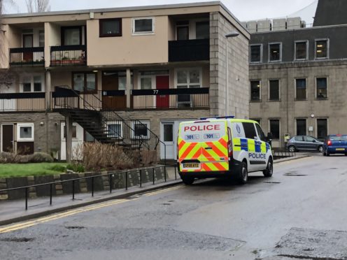 Police on Summer Street in Aberdeen