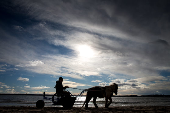 Simon Mulholland and his pony Obama.
Picture by Kenny Smith