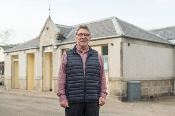 Picture by JASON HEDGES    

Ben Hinnie (Vice Chair of Aberlour Community Association and Visitor Centre Volunteer) is pictured outside of Aberlour public toilets in Moray.