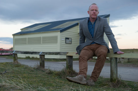 Laurie Piper from Moray Speyside Tourism is pictured at the toilets in Findhorn beach in Moray.