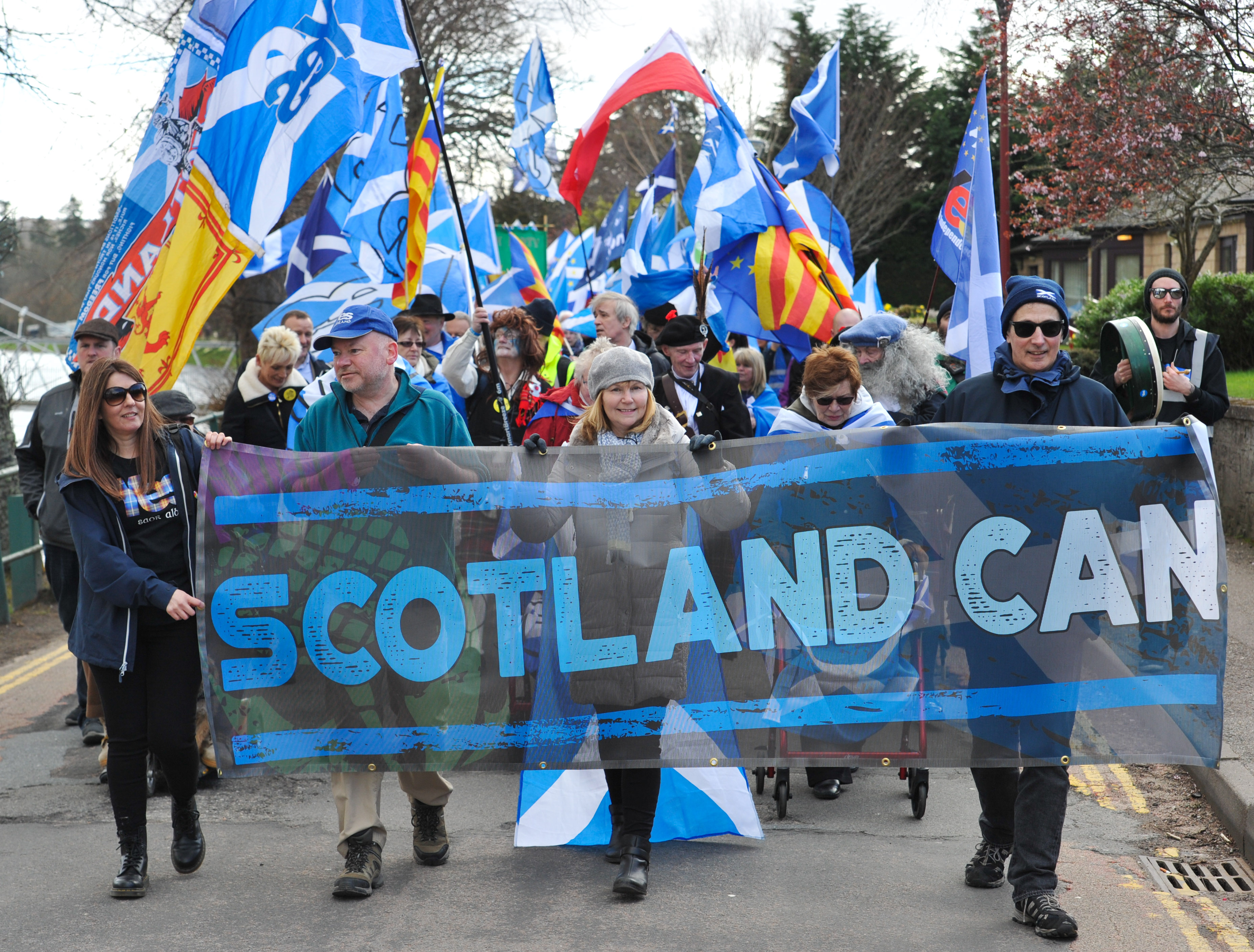 Scotland Standing up for our Citizens March in Inverness.