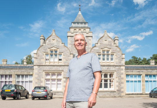 Graham Hilditch outside Leanchoil Hospital