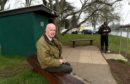 Graham Mackenzie, President of Inverness Angling Club with their current fishing bothy on the banks of the Ness which will have to be demolished for the new public art works.