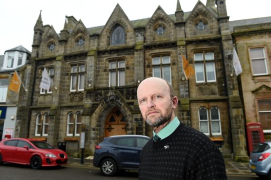 Highland councillor Matthew Reiss in Wick. Susy Macaulay