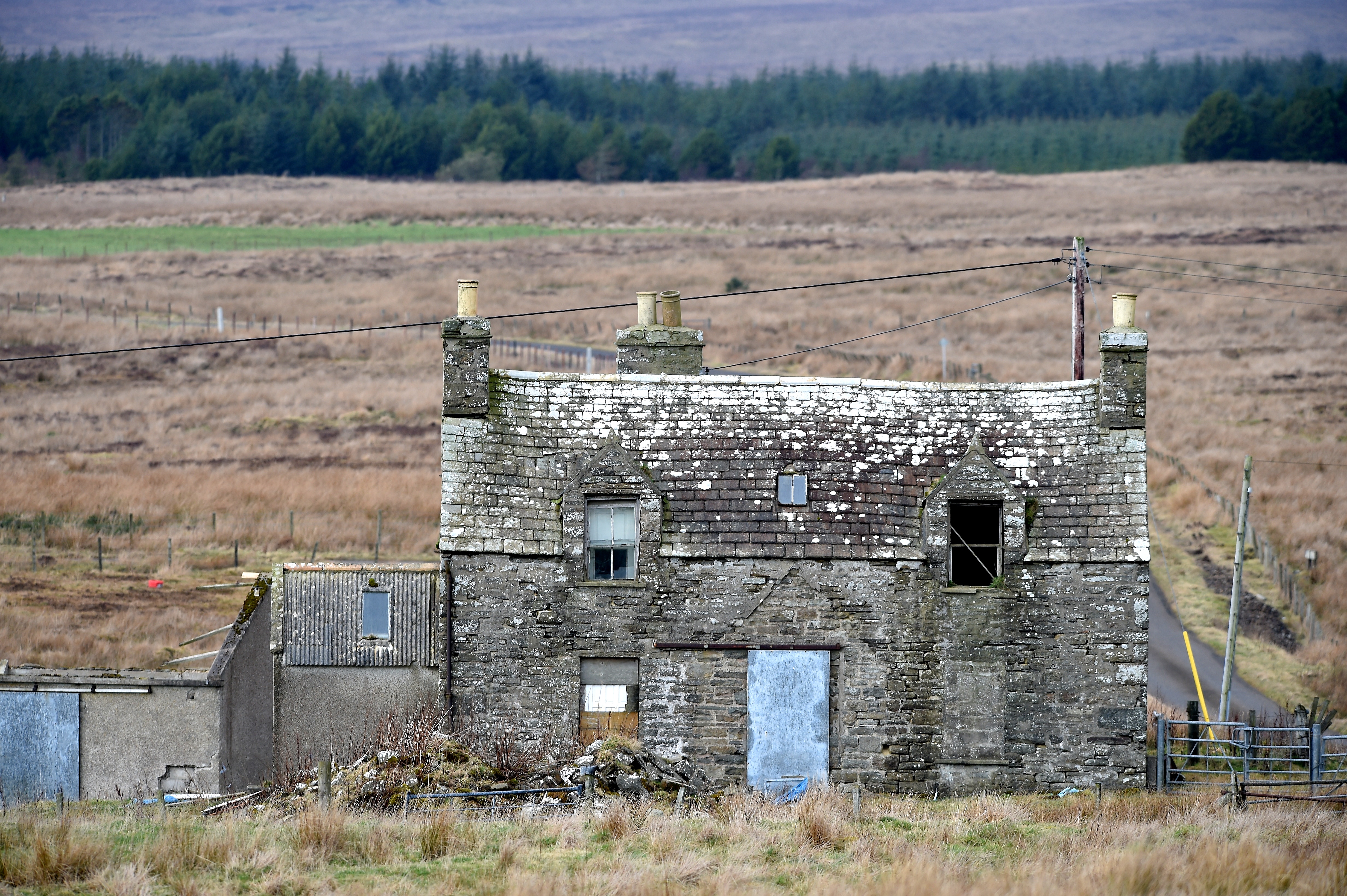 An abandoned house in Caithness.