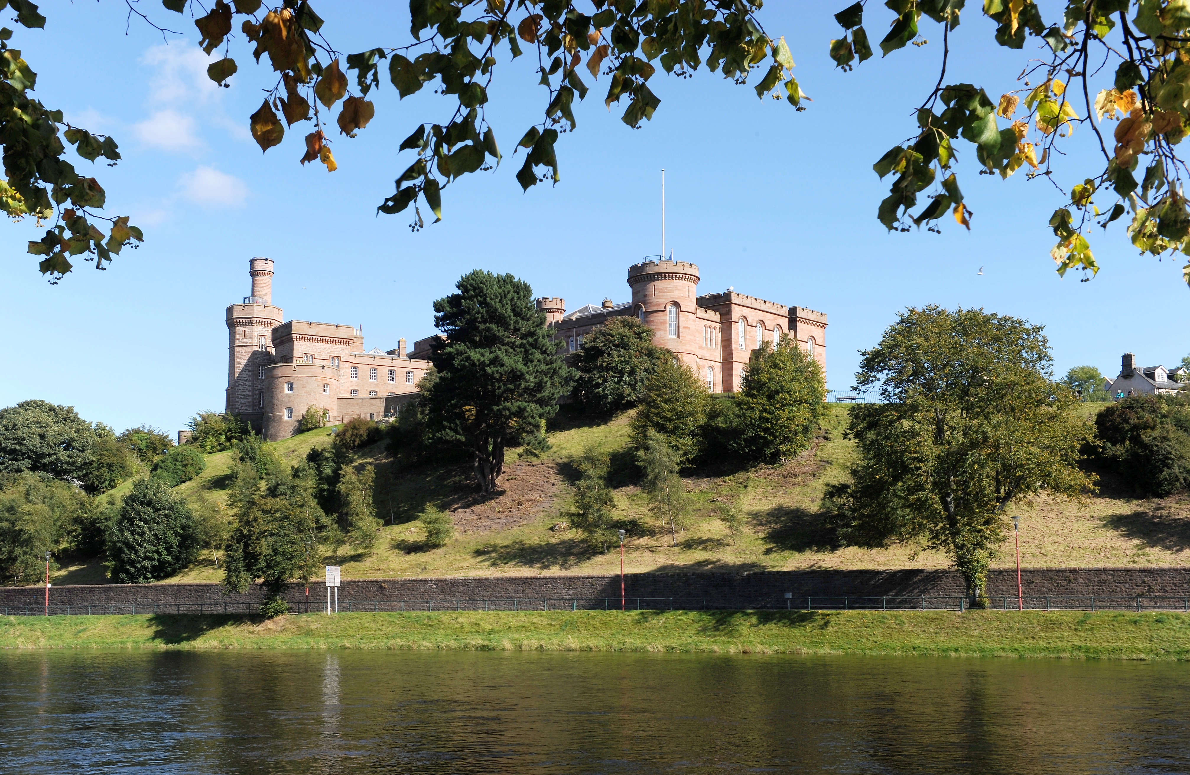 Inverness Castle with the River Ness in the foreground.
