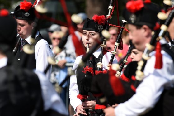 The European Pipe Band Championships held in Forres.
