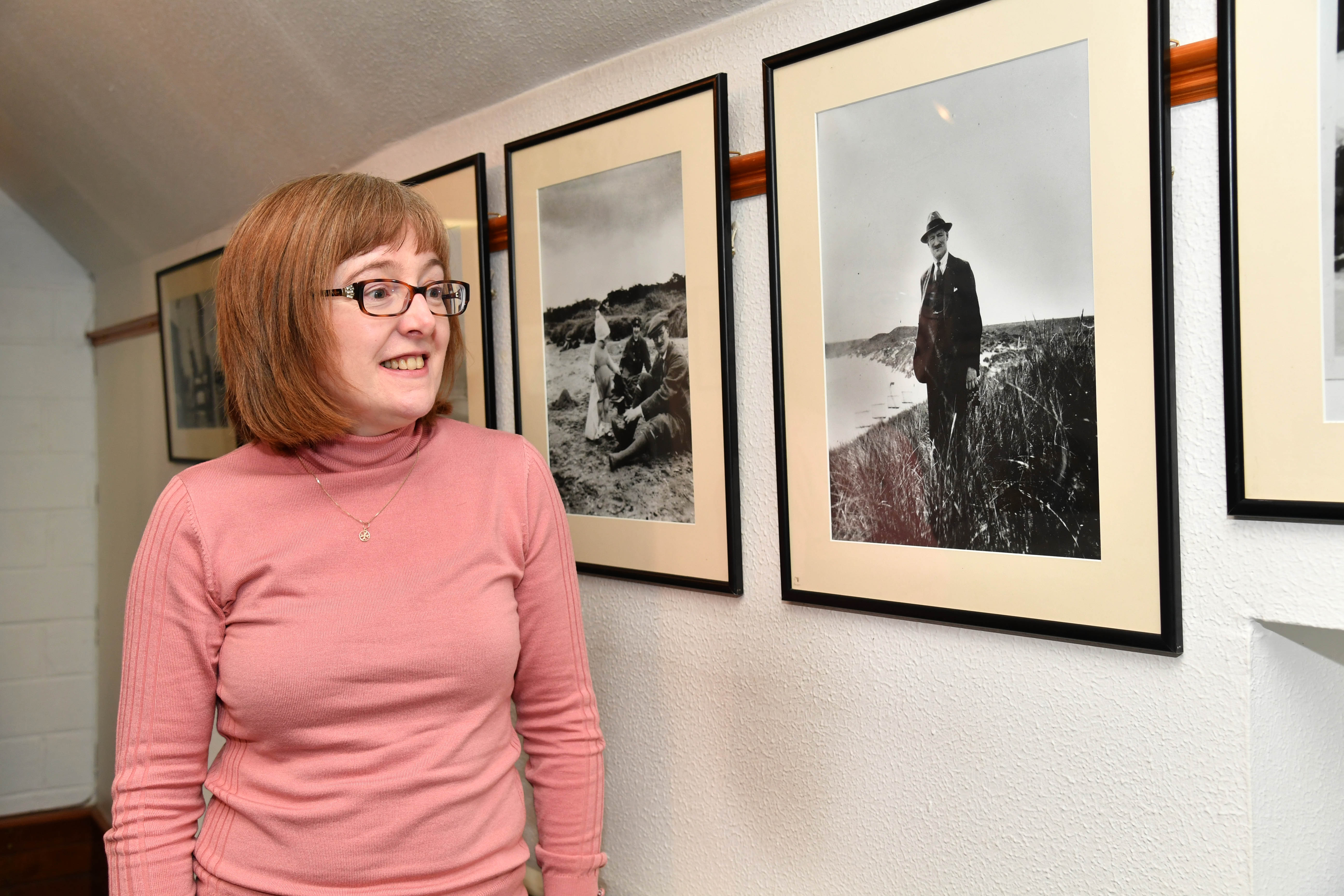Aberdeenshire Council museums development manager Fiona Clark at the Russell family exhibition at Aden Country Park farming museum.