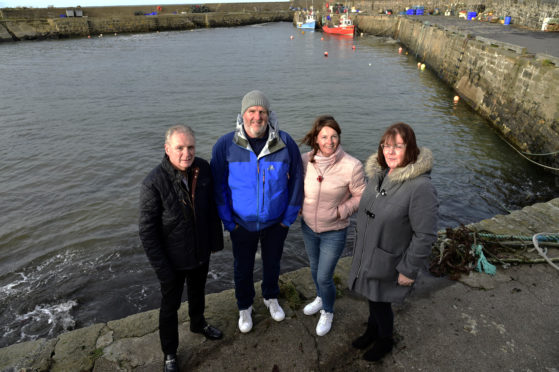 Rosehearty Harbour and Inshore Fishermen’s Association officer bearers (L to R) David Whyte, chairman, Ross Downie, vice chairman, Dawn-Marie Duncan, treasurer and Shirley Whyte, secretary.