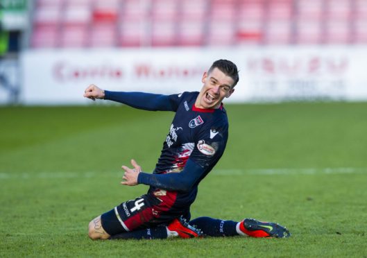 Ross County's Josh Mullin celebrates his goal