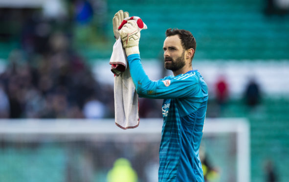 Aberdeen goalkeeper Joe Lewis.