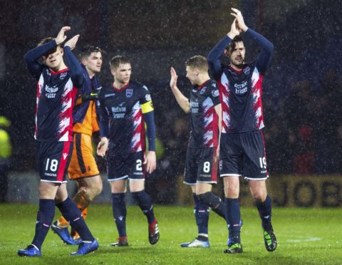 Callum Semple (far left) came on in last Tuesday's win over Falkirk.