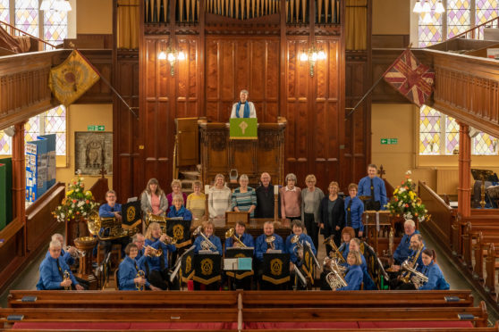 Keith and District Silver Bank performed at St Rufus Church in Keith to celebrate 200 years since it opened.