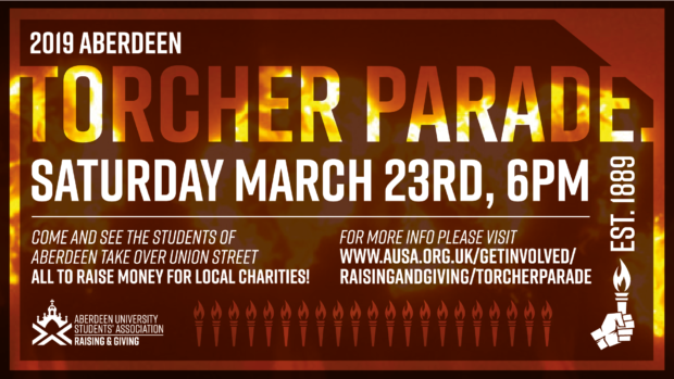 The Torcher Parade will be held on Union Street on March 23.