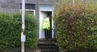 Police at the scene of the fire in Gladstone Place, Woodside Aberdeen.
Picture by Chris Sumner.