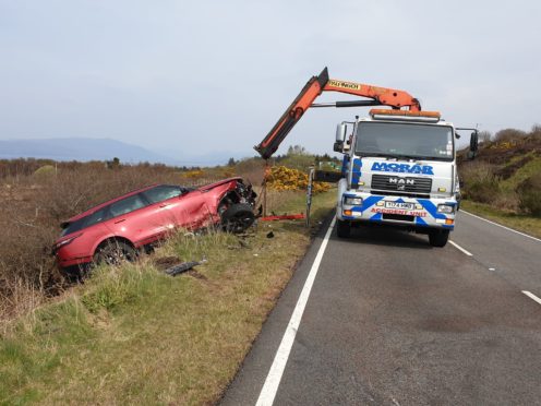 The incident occurred around 10.36am near to Ashaig Airstrip in the south of the island