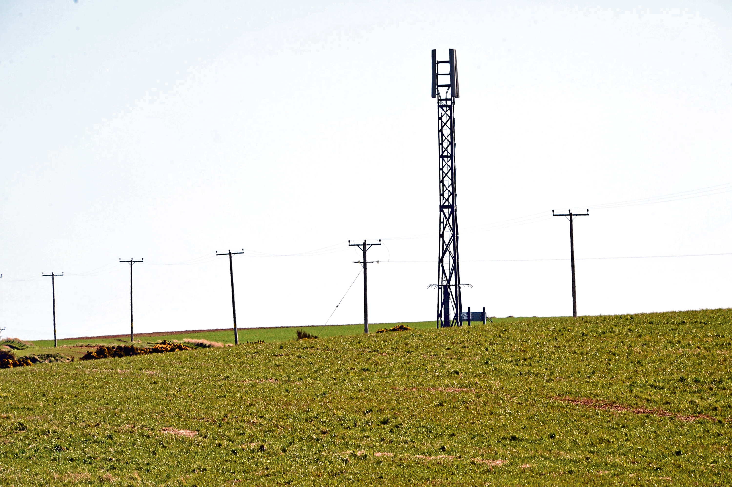 The rent being offered to host a mobile phone mast on farmland is substantially lower than before.
