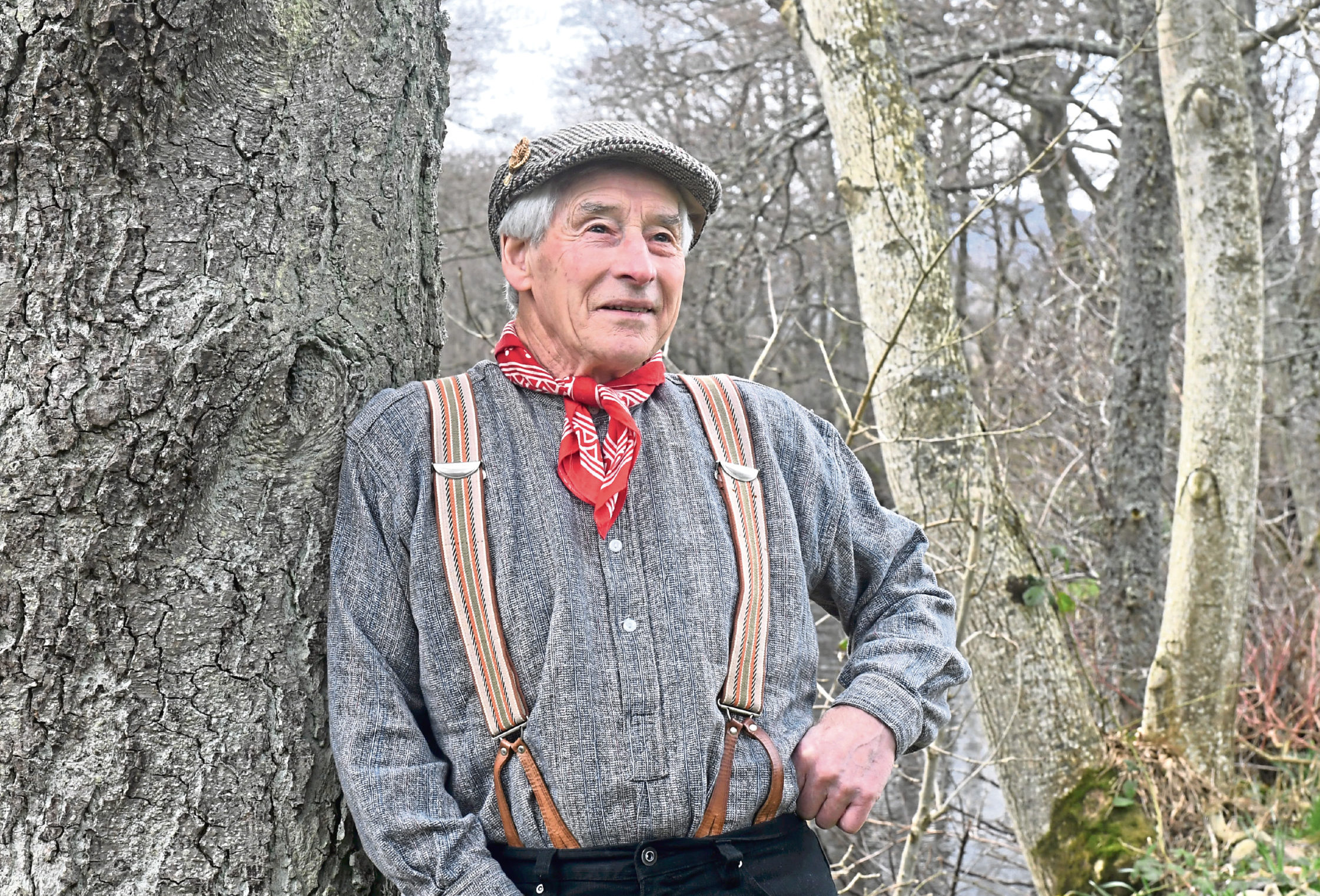 Hector Riddell from Finzean who holds the title of champion of champions for bothy ballads Pic by Chris Sumner.
