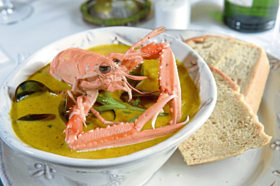 Asian Style Seafood Chowder. Pictures by Sandy McCook