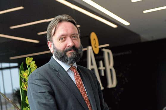 A+B offices, Kingshill View, Prime Four Business Park, Kingswells. Pictured is Tomás Carruthers, who is planning first Scottish Stock Exchange in almost 50 years. 
CR0007772
08/04/19
Picture by KATH FLANNERY