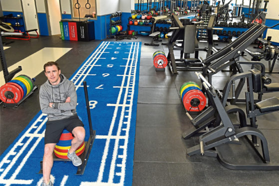 CR0008176  Athletic Edge, Springfield Road, Aberdeen. Scott Beattie at his new gym, Athletic Edge.
Picture by COLIN RENNIE   April 12, 2019.