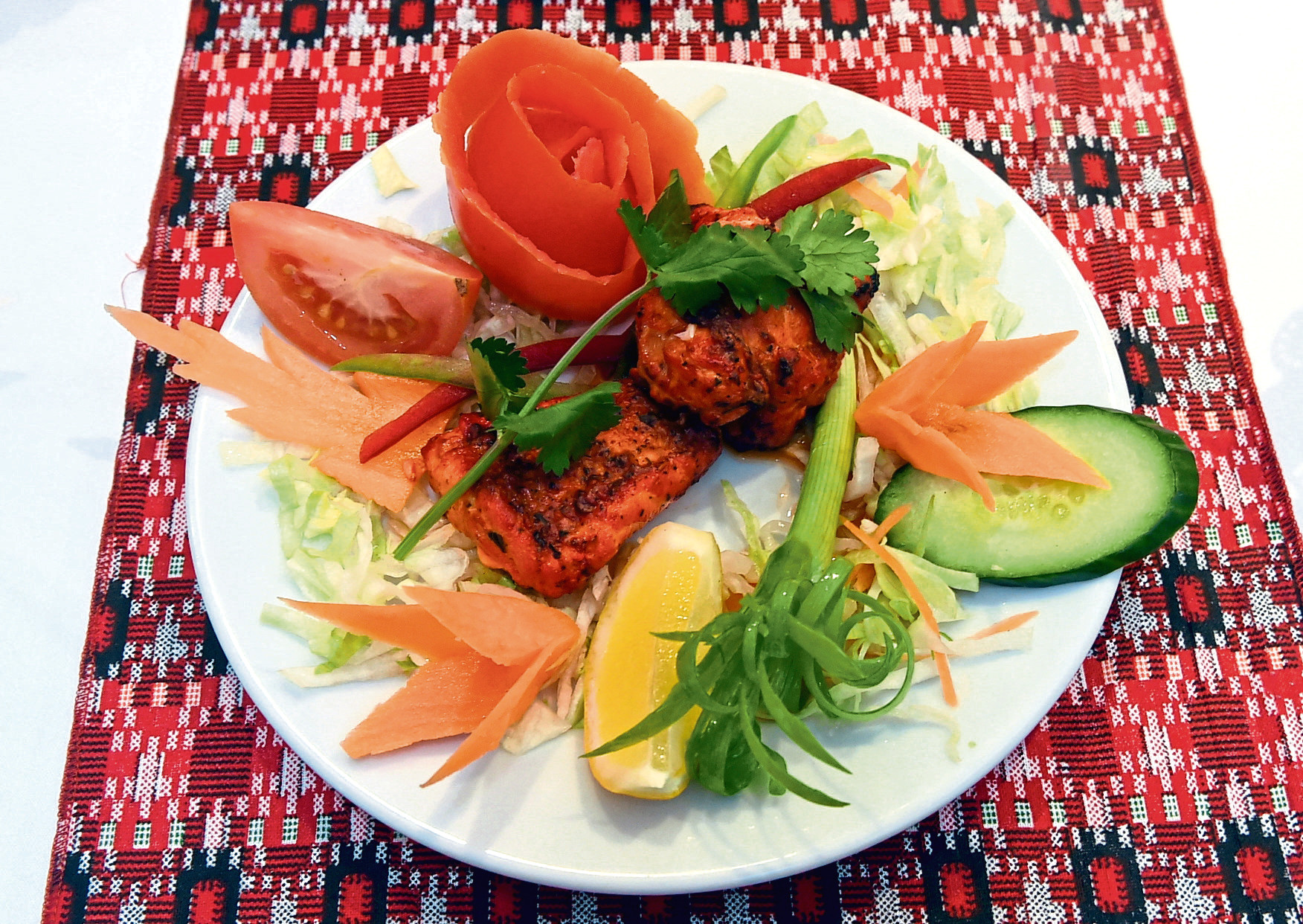 In the picture is Monk fish tikka.
Picture by Jim Irvine  29-3-19.