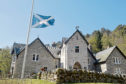 Picture by SANDY McCOOK   22nd April '19
Glenfeshie Estate, the Scottish home of Anders Holch Povlsen. A flag flies at half mast yesterday (Monday) at Glenfeshie Lodge on the estate to mark the tragedy in Sri Lanka.